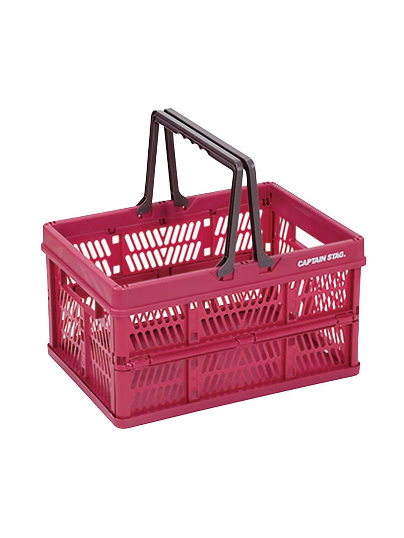 kyaputensutaggu Camping For Cage Folding Handy Container Medium Red Ul – 1011