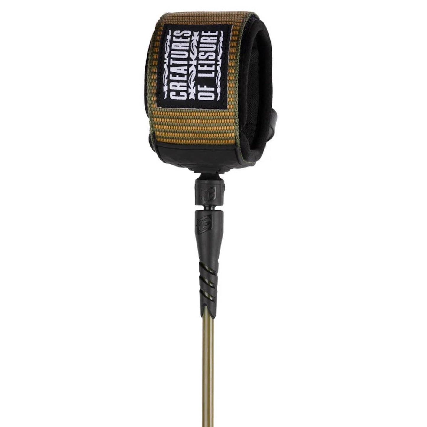 Creatures of Leisure Reliance Pro 6 Surf Leash, Patented DNA Flex Mould, Non-Slip Cuff, High-Grade TPU Cord, SS Bearing Swivel, Army Thorn
