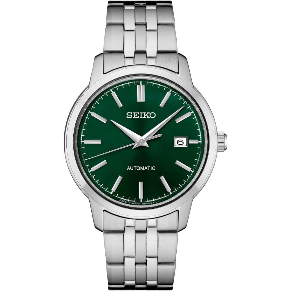 SEIKO male watches Essentials SS Automatic Green Dial