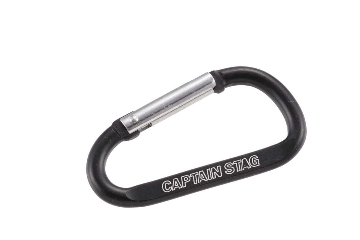 Captain Stag UM-1844 Aluminum Accessory D Carabiner L (Black)