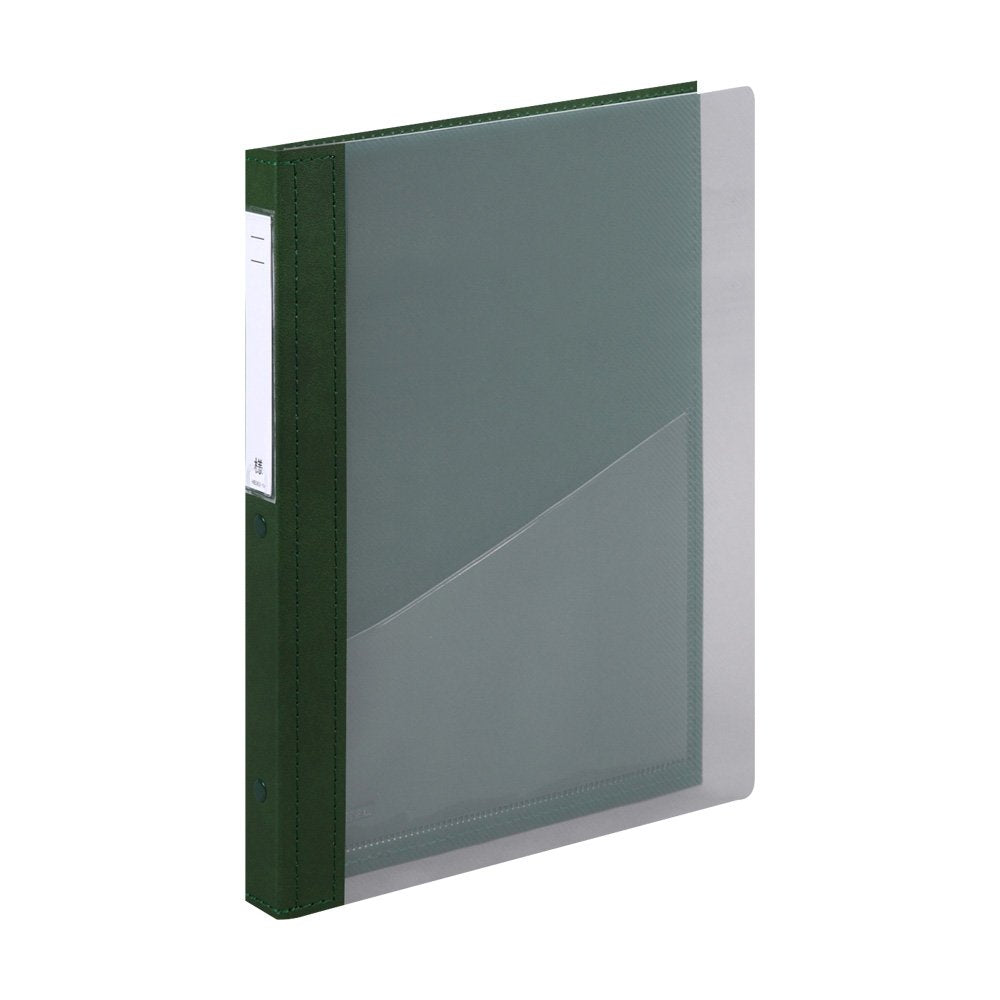 Lihit Lab HB418-3 Medical Book Clear Type, A4, 30 Holes, Green