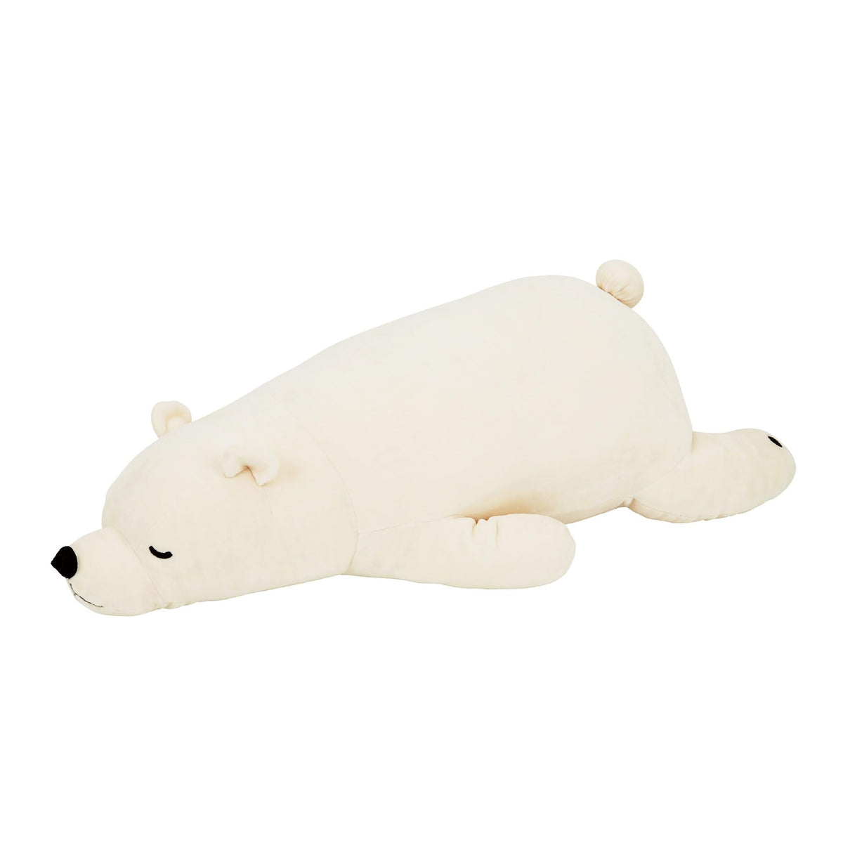 Livheart 28977-11 Premium Nemu Nemu Animals Shirokuma Lucky Dakimakura, L Size, Total Length Approx. 29.9 inches (76 cm), Fluffy, Mochi, Plush, Stuffed Toy, Big Pillow, Gift