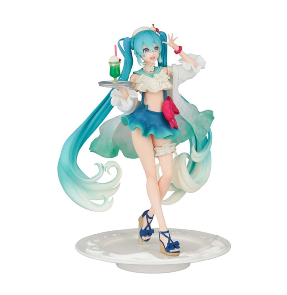 Hatsune Miku Statuette PVC Hatsune Miku SweetSweets Series Melon Soda Float 18 cm