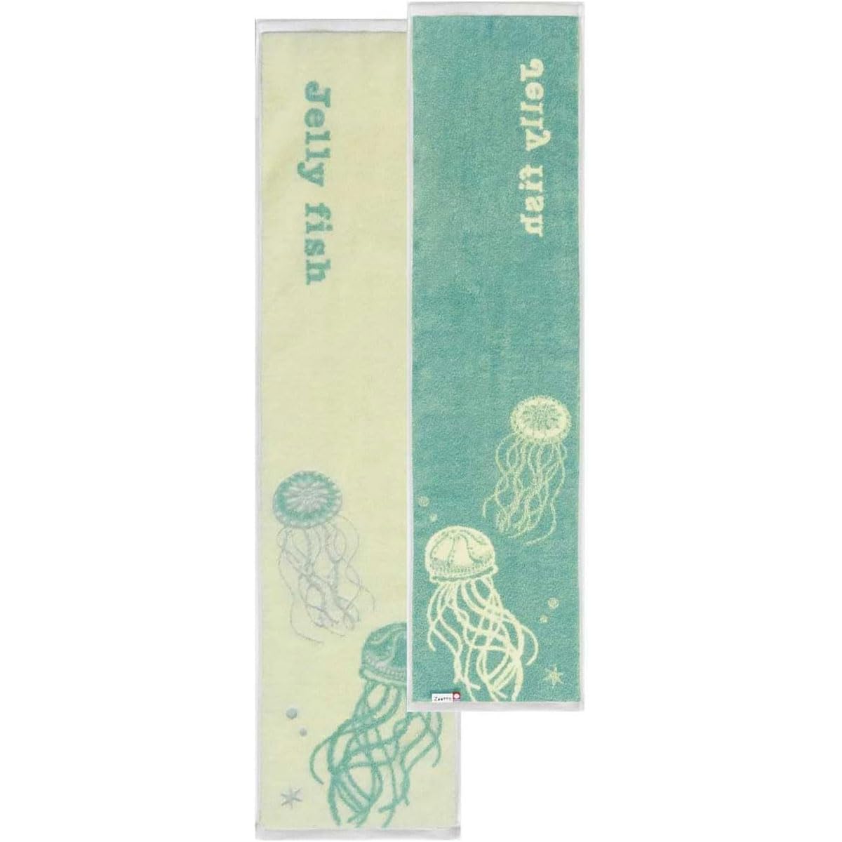 amife petit Imabari Towel Slim Towel Animal Print Reversible Sports Scarf Animal (Jellyfish)