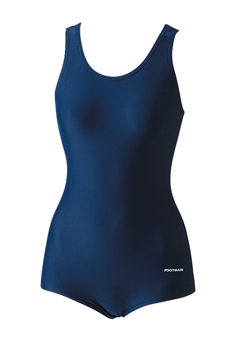 Footmark (Foot Mark) Women Fitness School Swimsuit one-Piece pad with Two-Way one-Piece 101540 Navy (08) 150