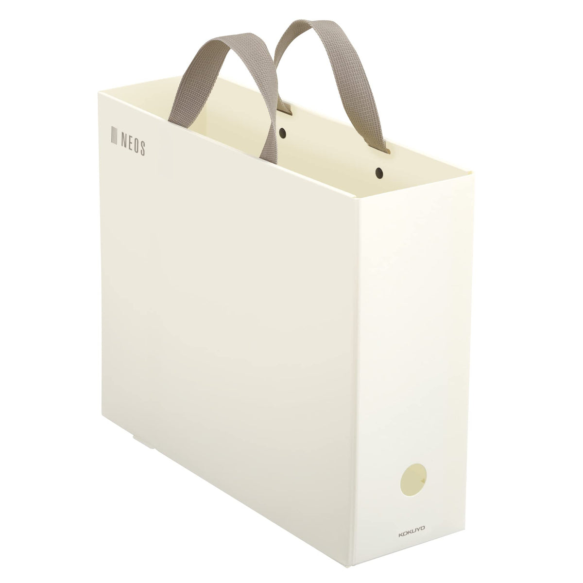 Kokuyo Neos A4P-NELFM-W Carry Box, Neat Storage, A4, Off-White