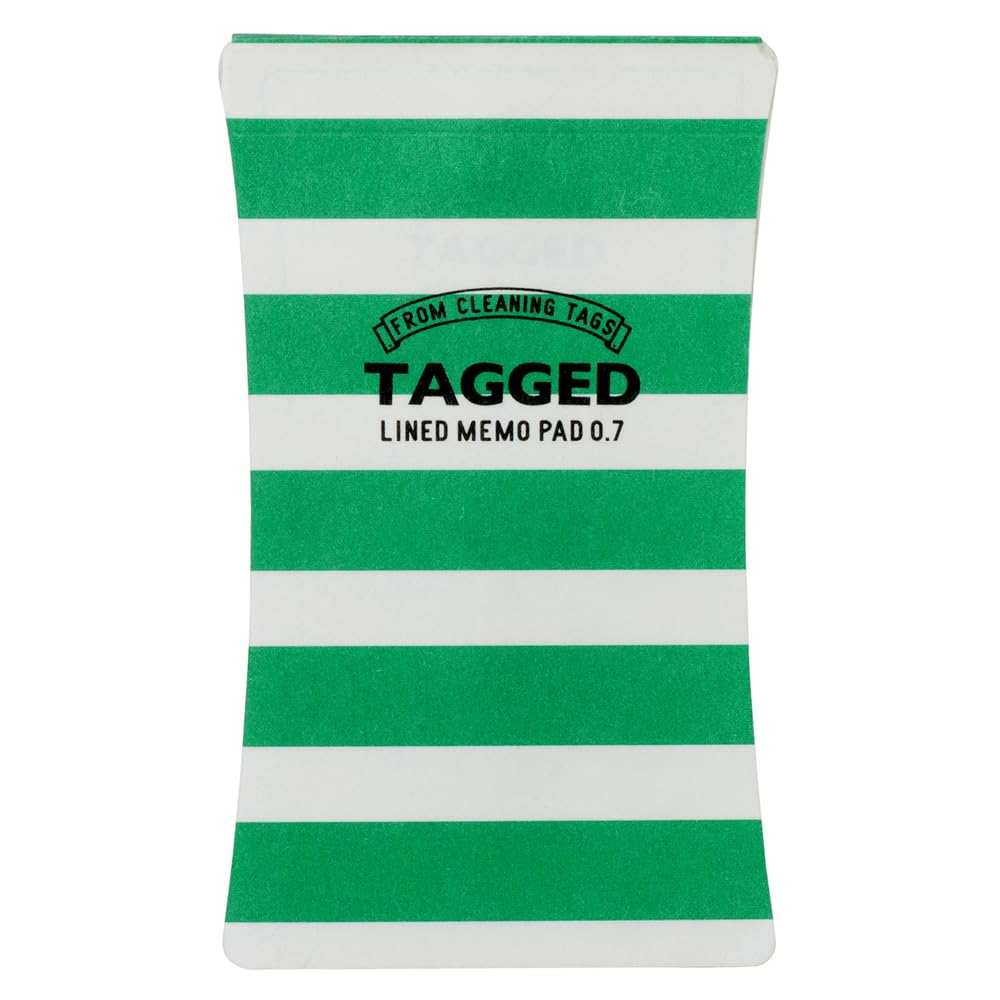 TAGGED MEMO PAD (S) Border 04 (Green), Notepad, Sticky Notes, Message Notes, Message Notes, Office Supplies, Stationery, Writing, Scribbling, Notebook, Contact Note, Desk Supplies, Writing Paper, For