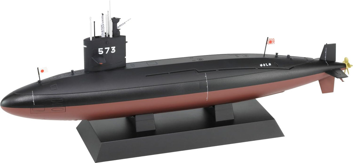 Pit Road JBM08 1/350 JBM Series Maritime Self-Defense Force Submarine SS-573 Yuushio Painted Finished Product