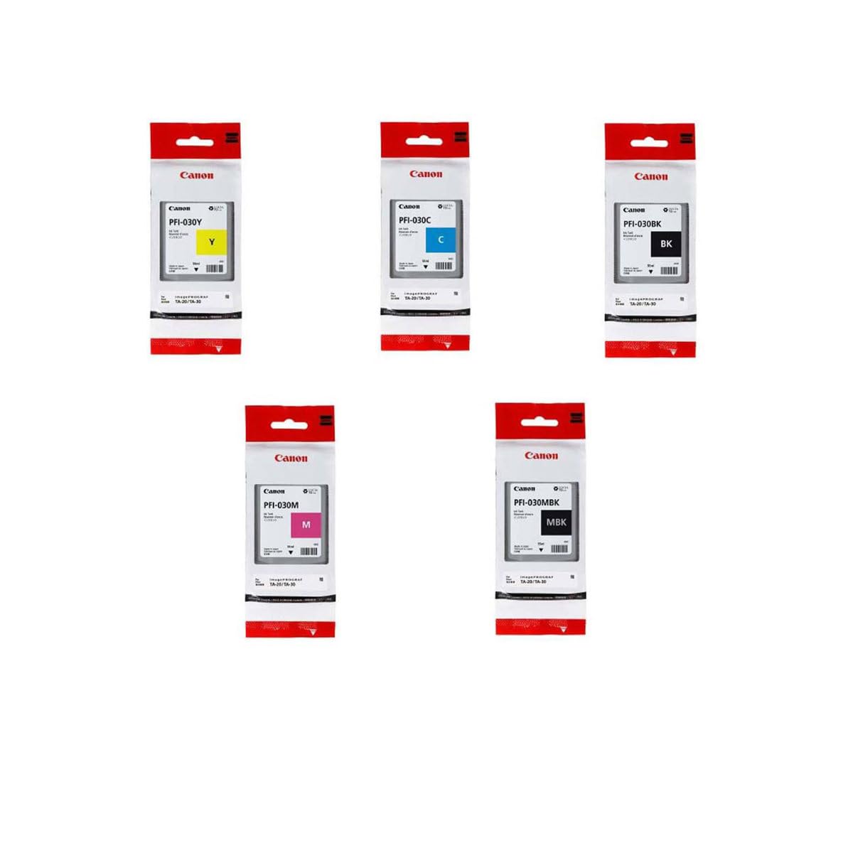 Canon PFI-030 Pigment Ink Tank Kit for Select imagePROGRAF PRO Series, Incl
