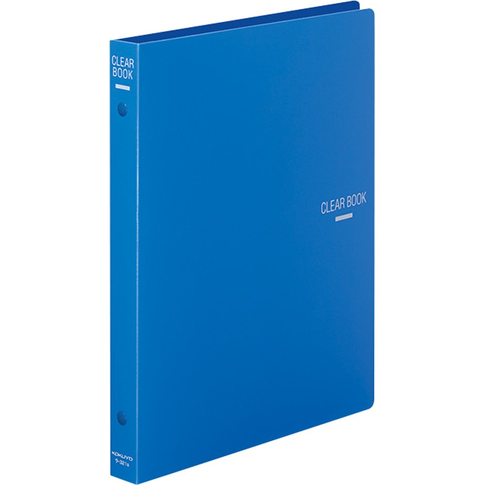 Kokuyo clear book Kawakami-shiki B5 18 sheets blue La -321B