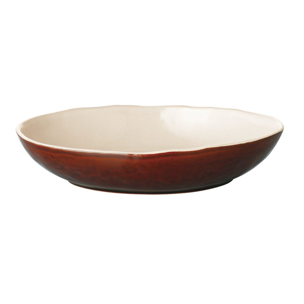 Kinto 16474 Hokkuri Curry Plate, Brown