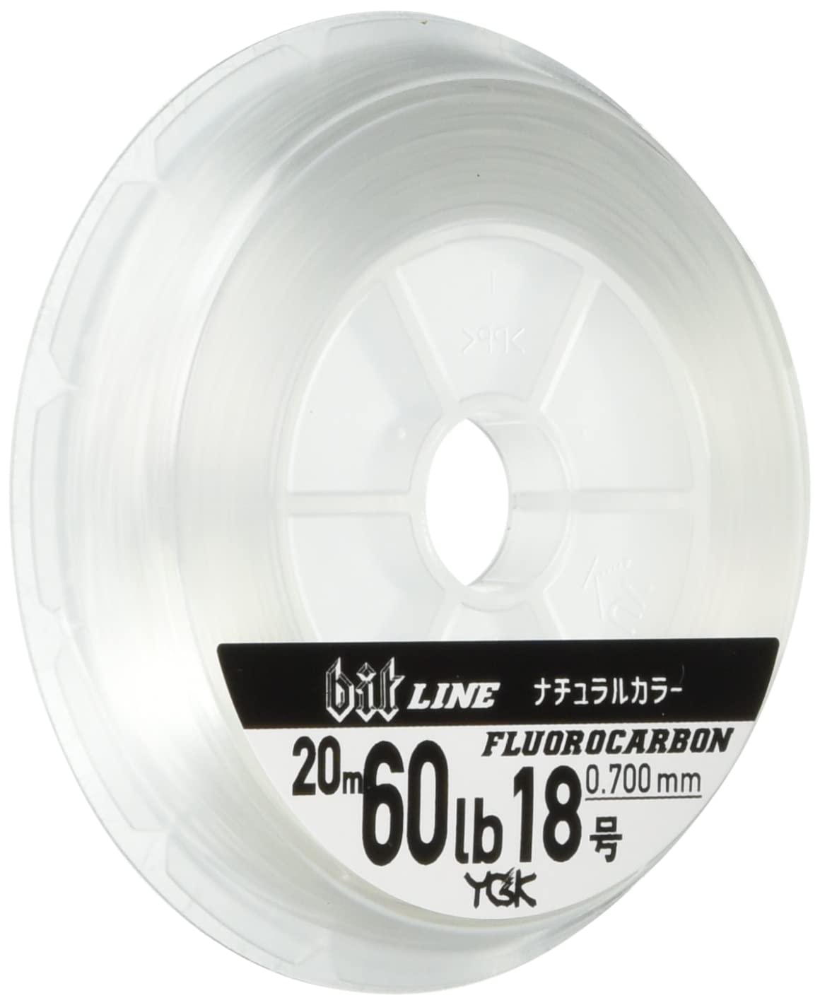 X-Braid Shock Leader, Bit Leader, Super Strong, Fluorocarbon 65.6 ft (20 m), No. 18, 60 lb, Natural