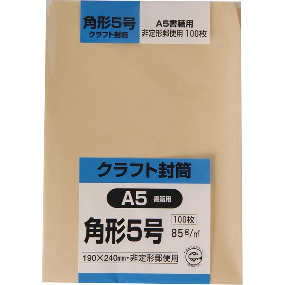 King Corporation K5K85 Envelopes, Craft Square No. 5, 100 Sheets, 3.0 oz (85 g)