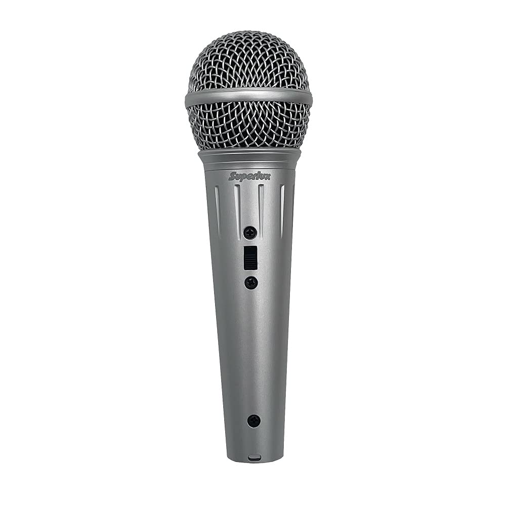 Superlux D103/13X Microphone for Karaoke Voice, Silver