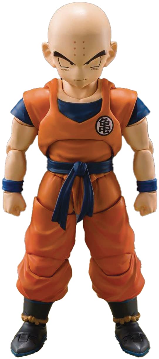 TAMASHII NATIONS - Dragon Ball Z - Krillin Earth's Strongest Man, Bandai Spirits S.H.Figuarts Action Figure