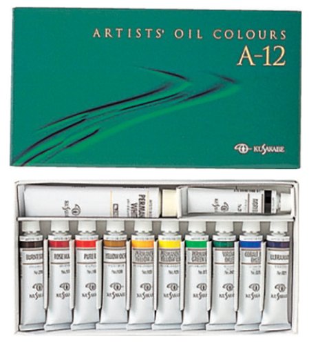 Kusakabe Oil Paints Professional Oil Paint Set 12 Colors A-12 20ml