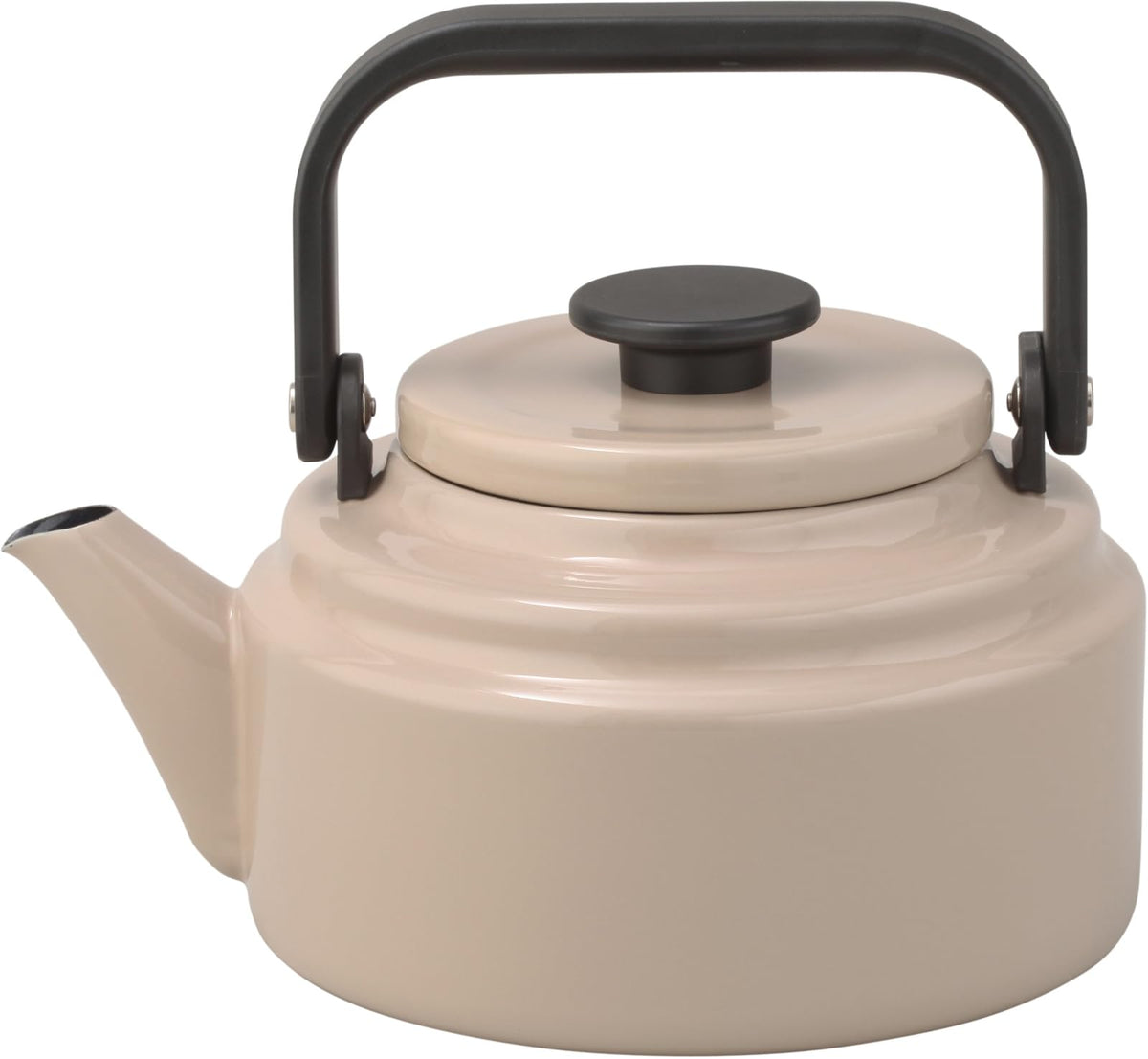 Nodahoro AM-20K BE Amkettle Enamketle Enamuketle Induction Compatible Heat Resistant Beige