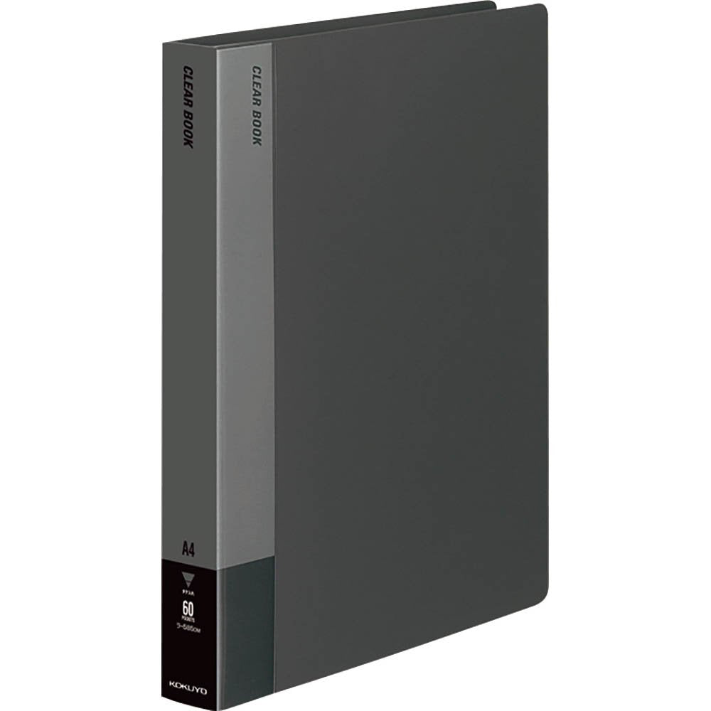 Kokuyo S & T clear book fixed A4 length 60P dark gray (japan import)