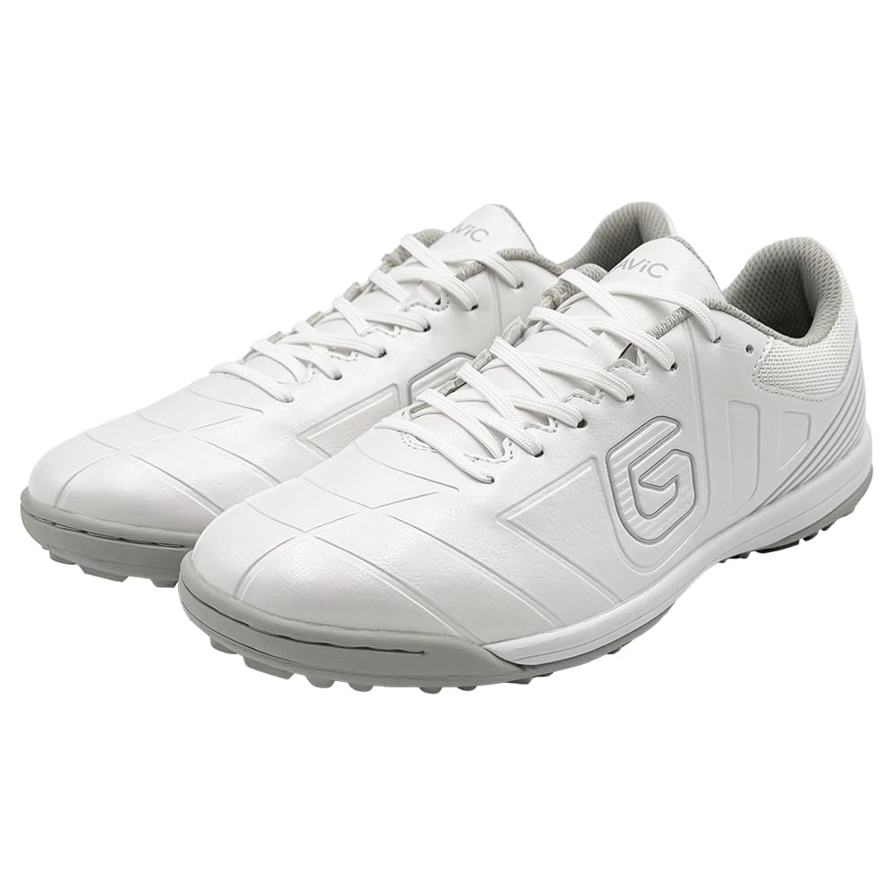 GAViC(ガビック) Men's Soccer Shoe, White Grey, 26.5 cm 2E