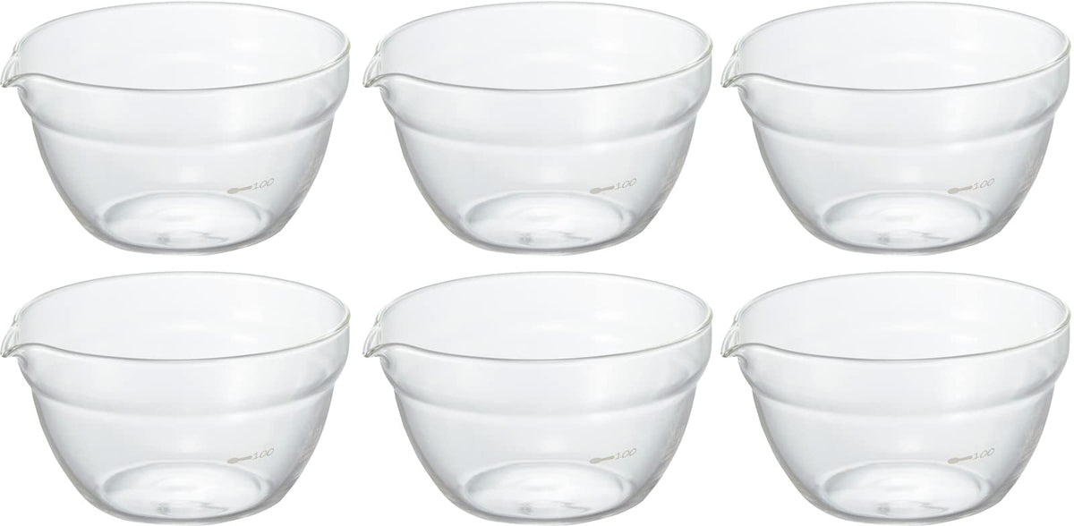 HARIO KB-20-BK KB-20-BK Single Mouth Bowl, Made in Japan, Heat Resistant Glass, 6.8 fl oz (200 ml), Clear