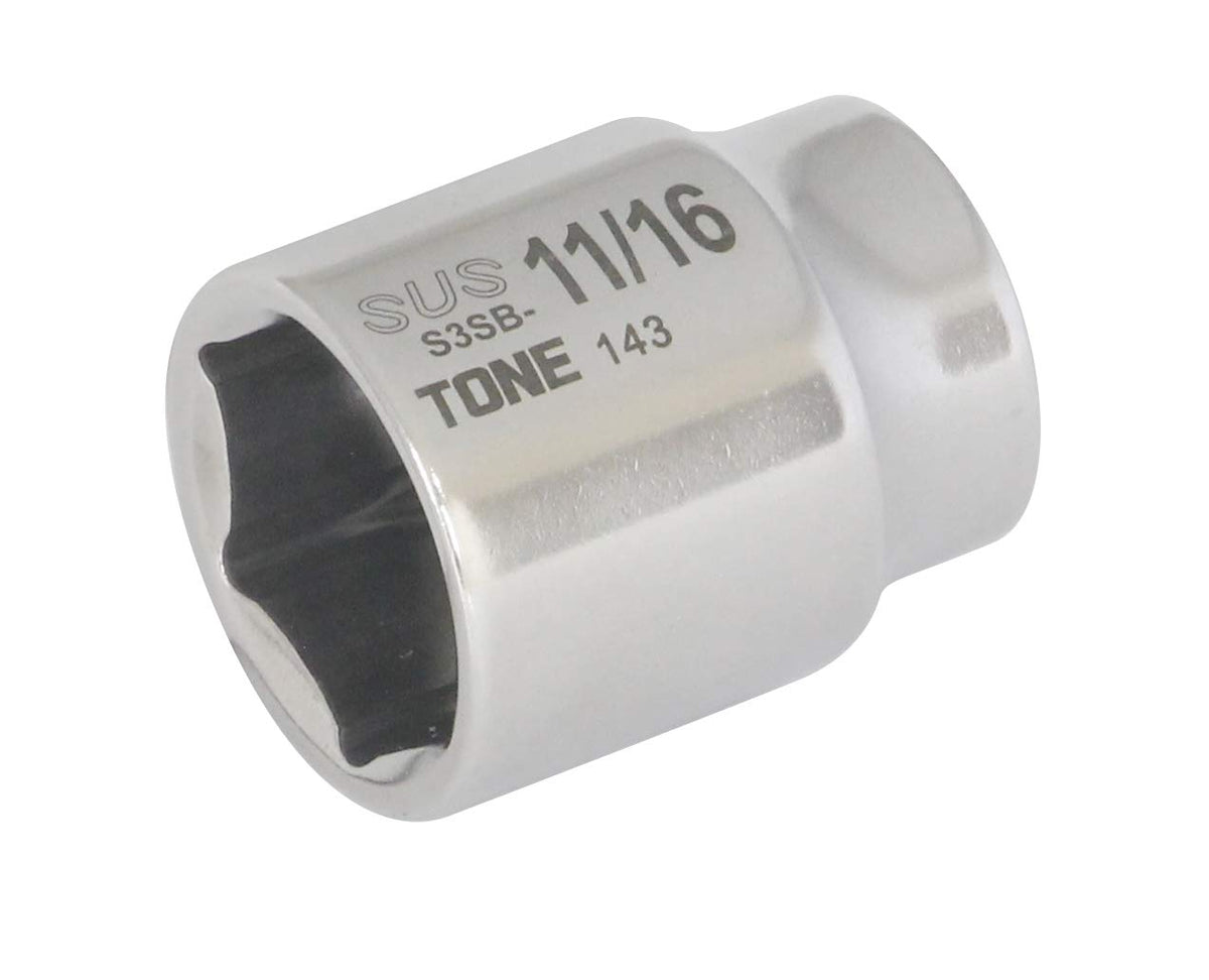 TONE (Tone) SUS socket 3/8 inch S3SB12 (11/16)