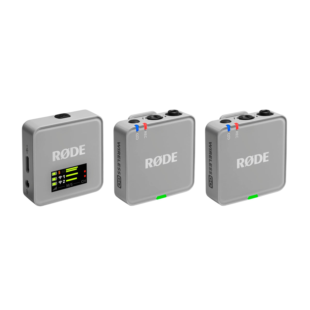 RØDE Wireless GO (Gen 3) – Compact Wireless Mic – Pristine Audio, 32-bit Float Recording, Automatic Level Control, for Phones, Cameras and Computers (Stone)