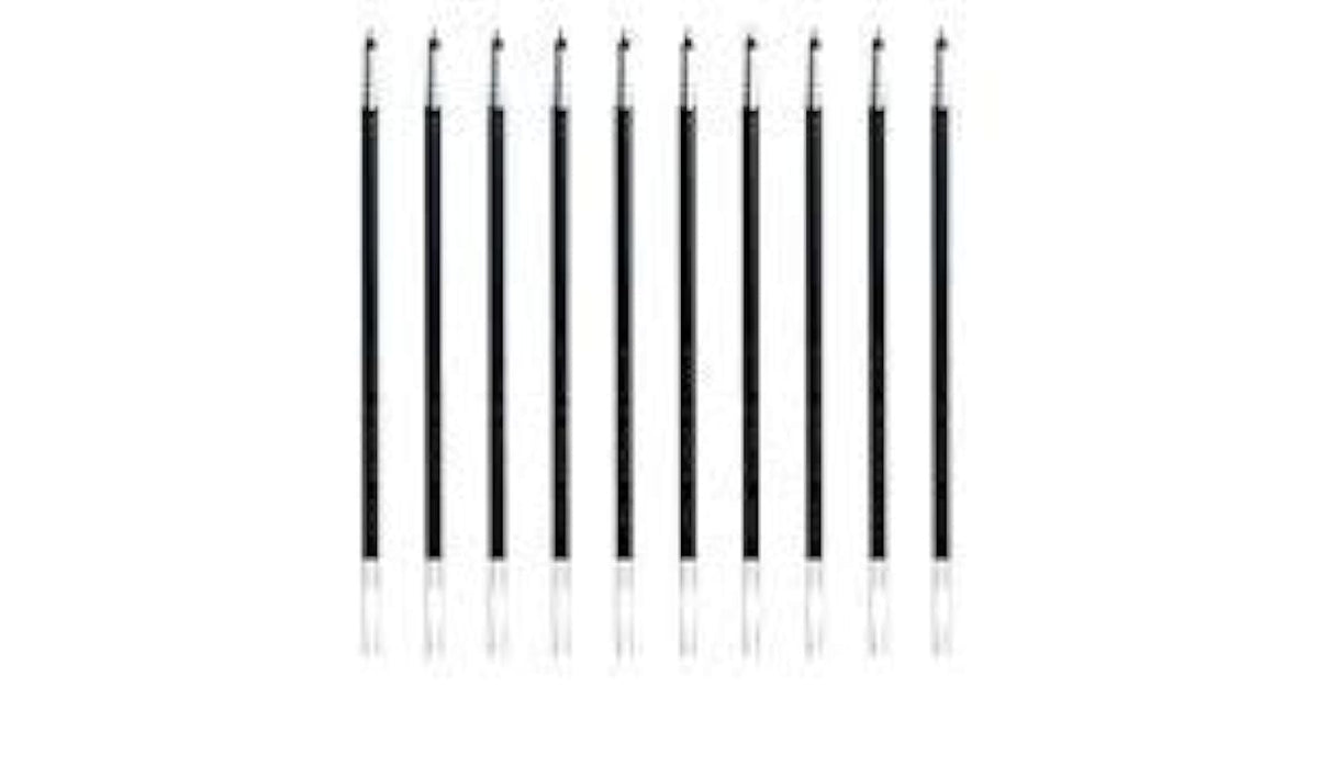 Pilot BVRF-8F-B Refills for Ballpoint Pen, 0.7mm, Black Ink, Value Set of 10