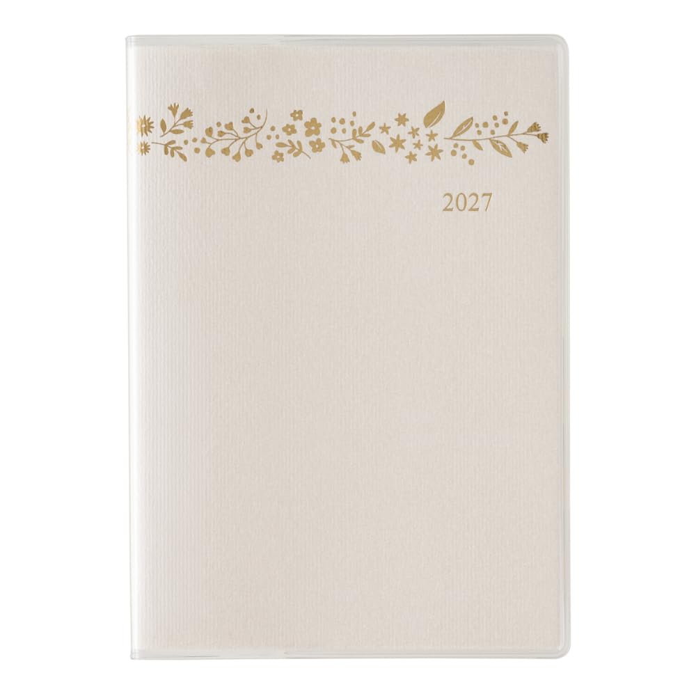 Noritsu Pagem 2027 Monthly Notebook, A6, Note on Ida, White, 2716 (Starts on November 2026)