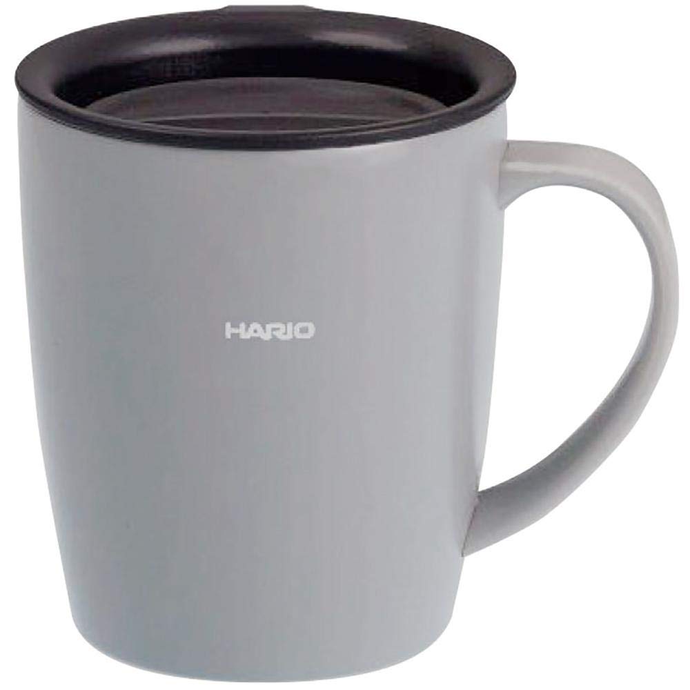 HARIO Insulated Mug with Lid, 300ml (10 oz) (Gray)