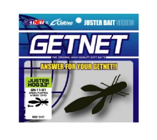 Owner GN-11 Worm Getnet Justerhog 3.3" Green Pumpkin/Seed #01