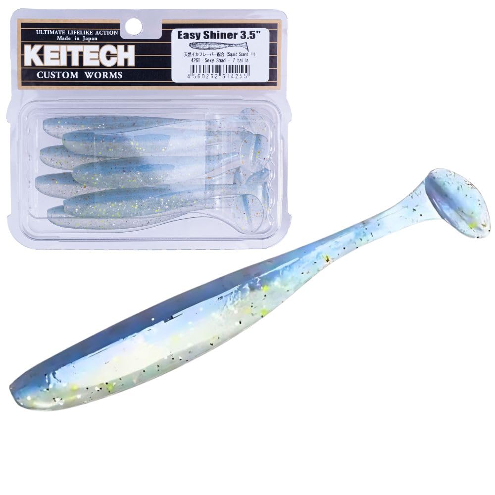 Keitech Easy Shiner, 3.5-Inch, #426 Sexy Shad
