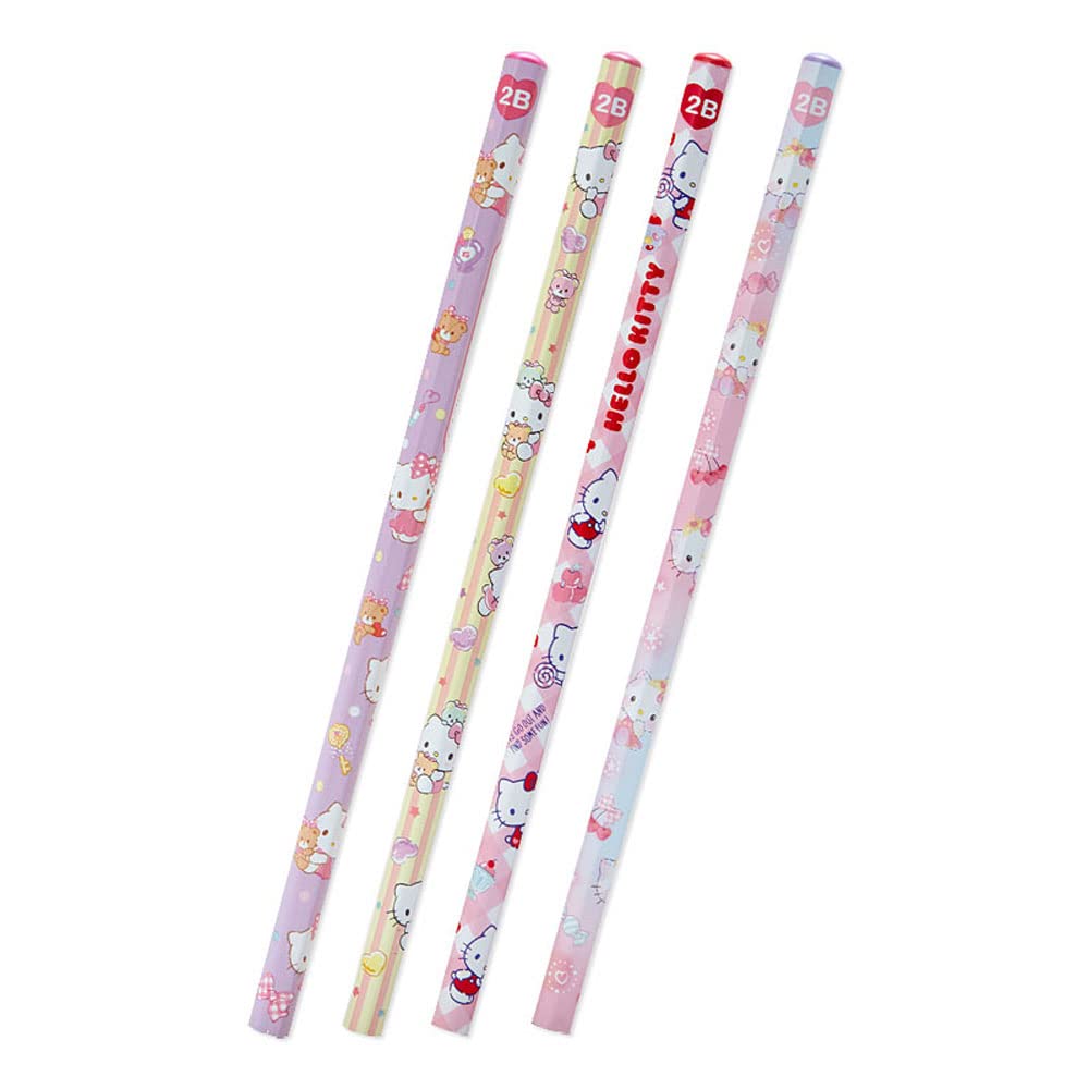 Sanrio 779610 Hello Kitty 2B Pencil Set of 4