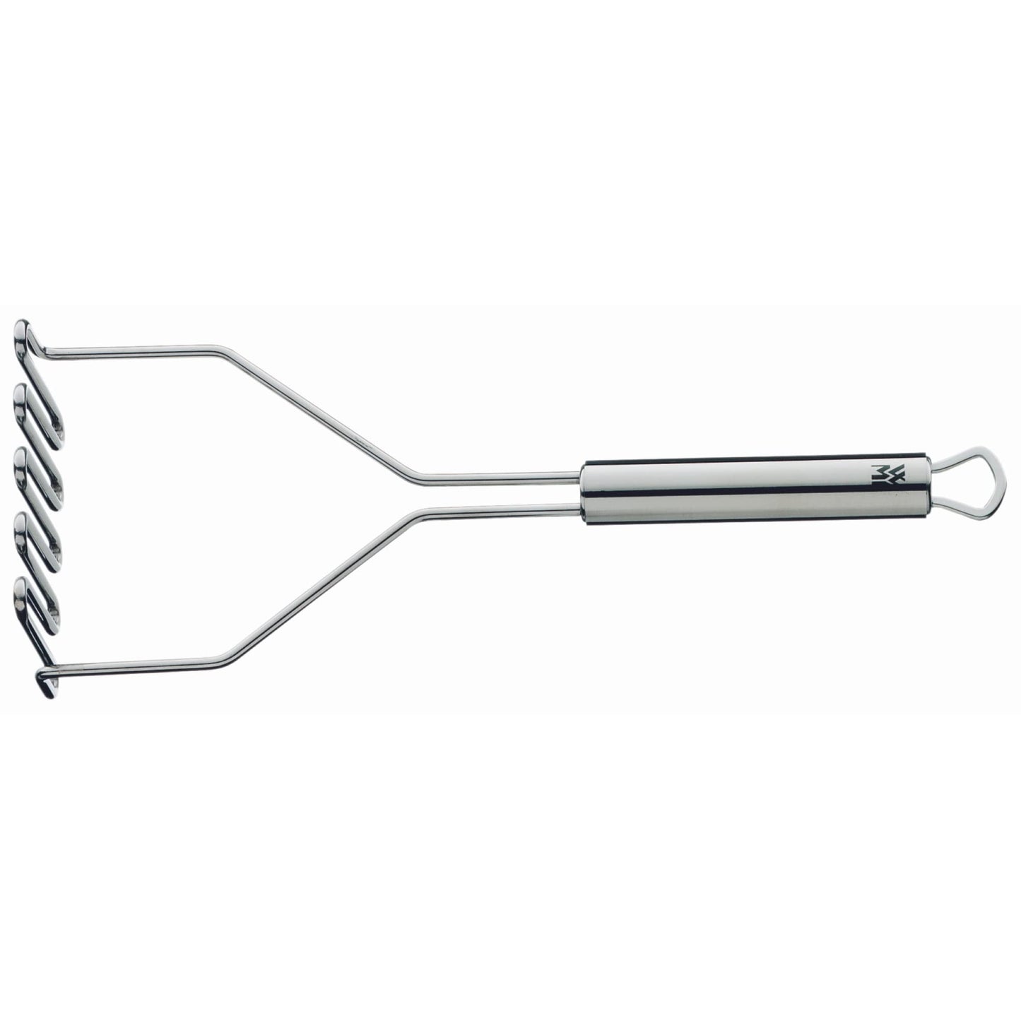 WMF Potato Masher 29 cm Profi Plus Cromargan Stainless Steel Partly Matt Dishwasher Safe, Red, 29 x 10 x 5.9 cm