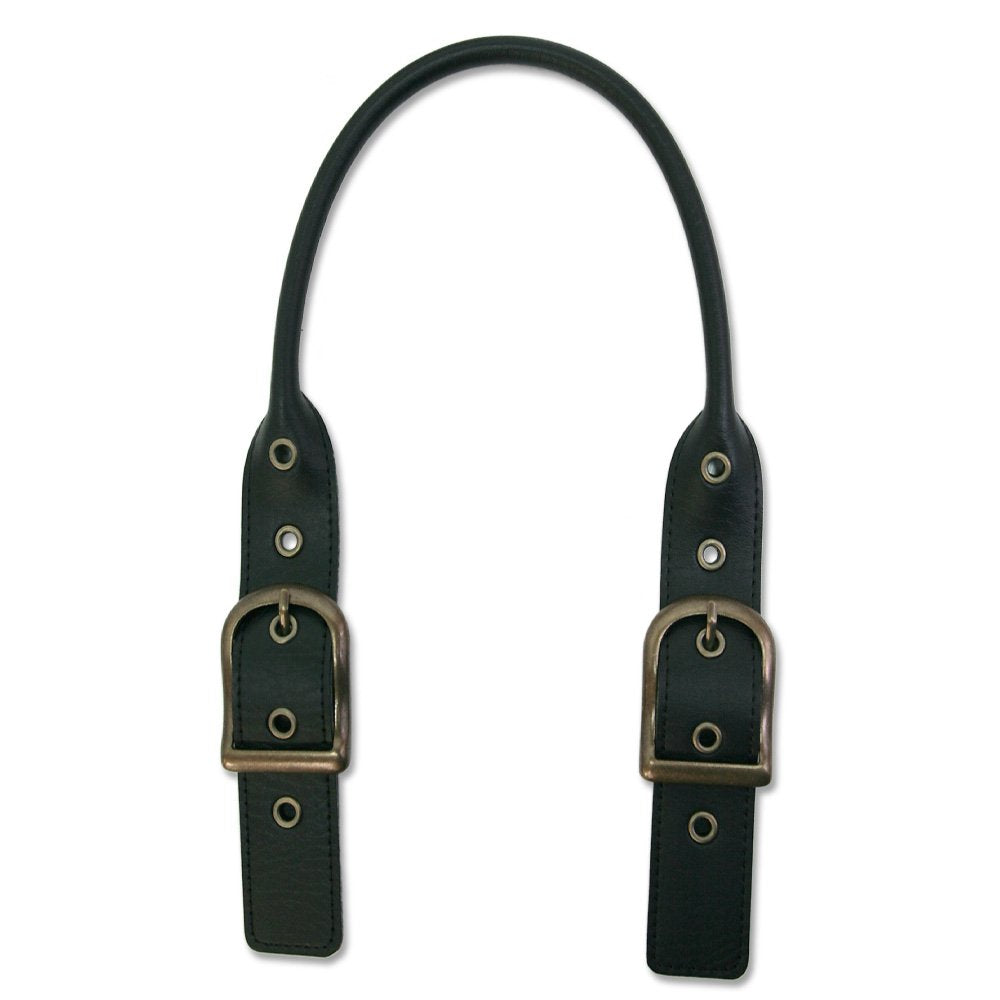 Inazuma YAK623-11 Inazuma Adjustable Buckle Leather Handle, Approx. 16.5-24.4 inches (42-62 cm), Black