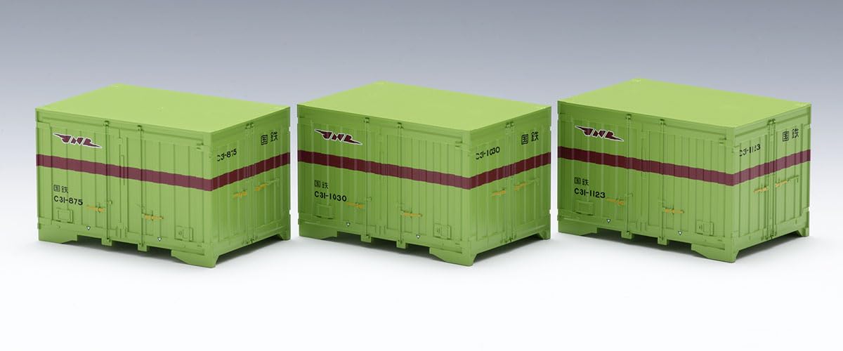 TOMIX HO-3154 TOMIX HO Gauge JNR C31 Shaped Container, 3 Pieces, Railway Model Supplies