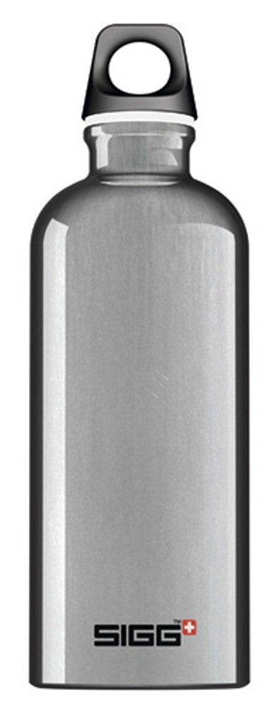 SIGG 50008 Outdoor Water Bottle, Lightweight, Swiss Aluminum Bottle, Traveler Classic, 1.2 fl oz (0.6 L), Al