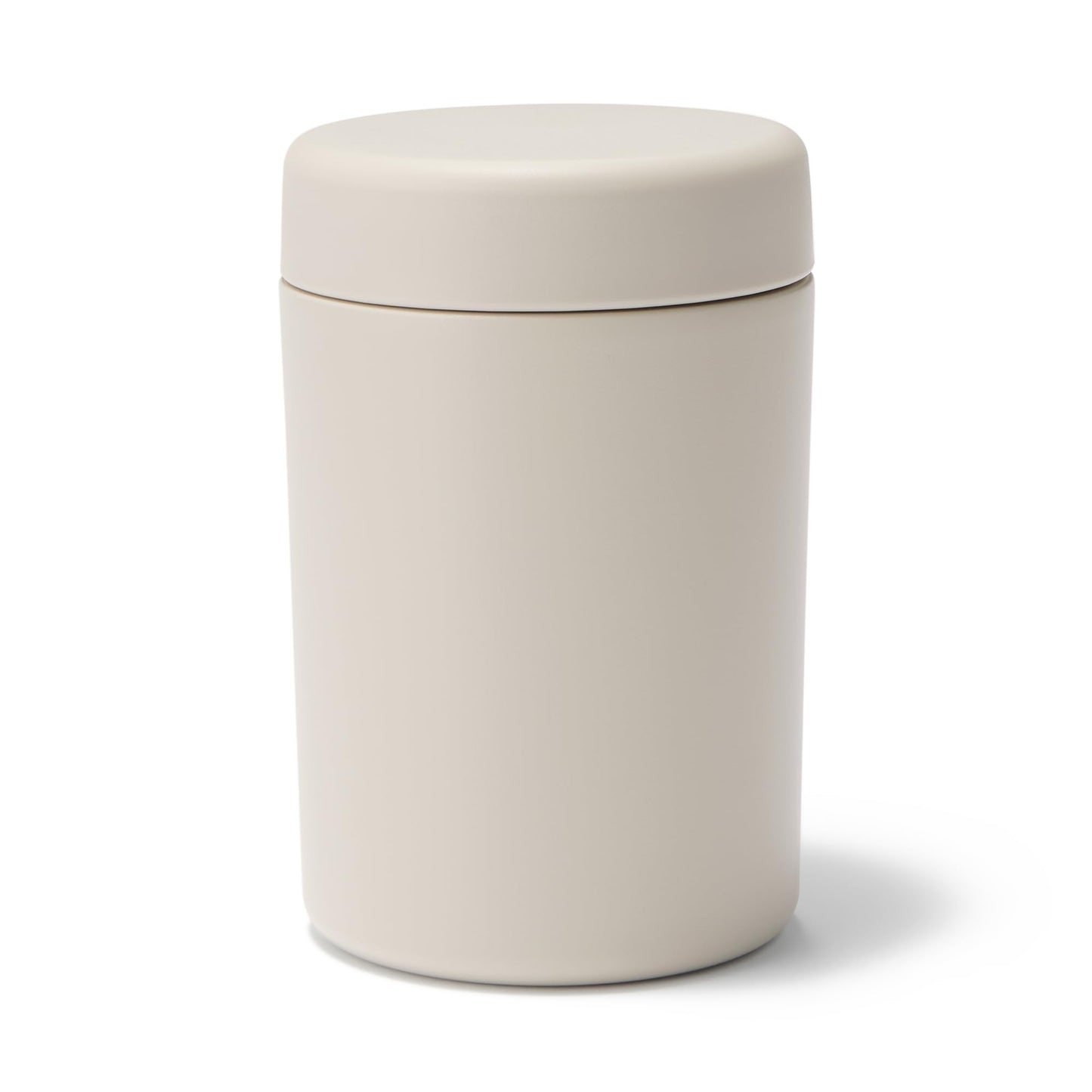 無印良品 MUJI 84334603 Wide Mouth Easy to Wash Hot and Cold Soup Jar, 15.2 fl oz (430 ml), Gray Beige
