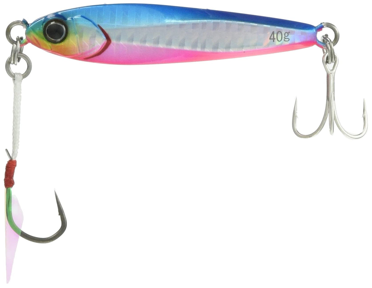 JACKALL Metal Jig Big Backer Jig, 2.7 inches (68 mm), 1.4 oz (40 g), Bullpin/Border Holo