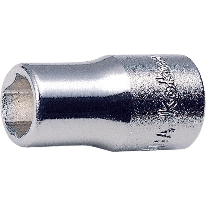 Ko-ken 2400W-0 1/4 Sq. Dr. Socket BA0 6 point Length 22mm