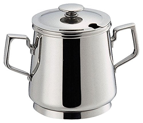 Wadasuke Seisakusho 2214-0507 C-Shaped Sugar Pot with Lid, For 5 People