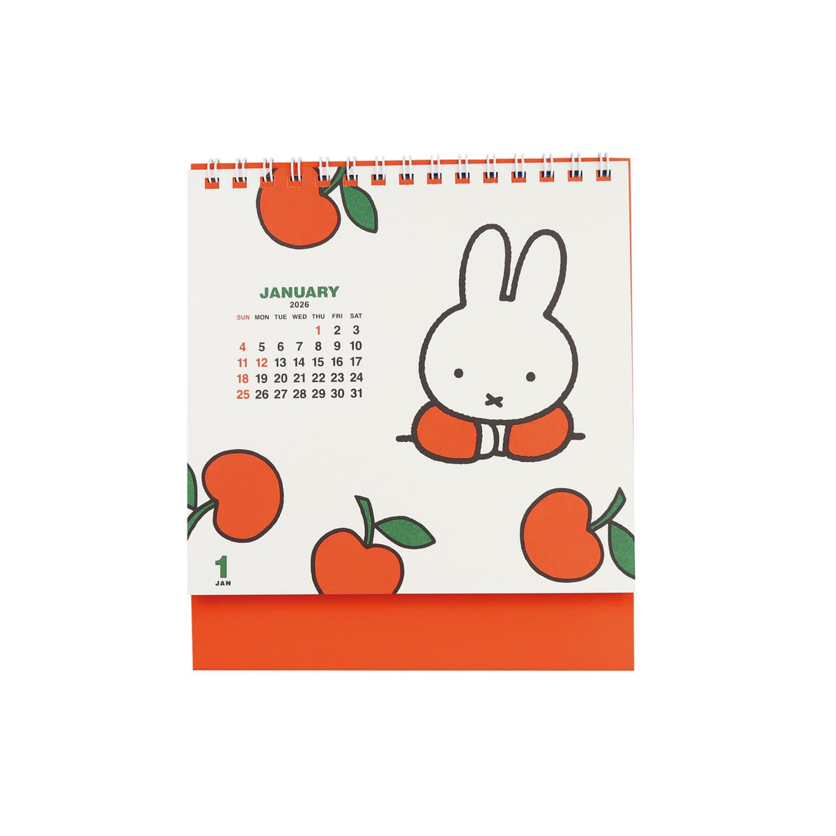 Square Miffy 2026 Tabletop Calendar, White, 31BCA-2