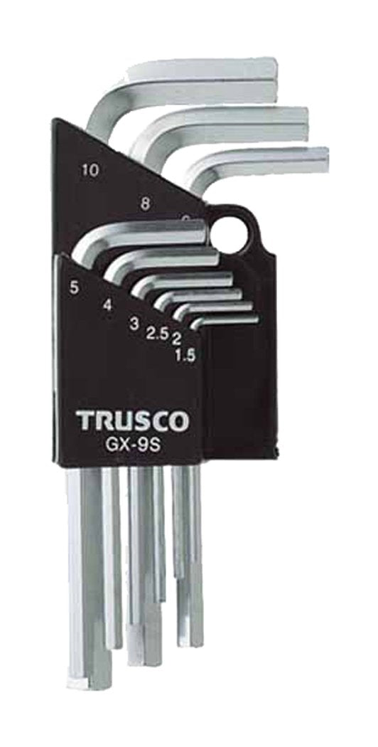TRUSCO GX-9S Hex Key Wrench Set, Set of 9