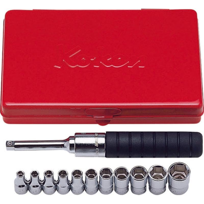 Ko-ken 2203A 1/4 Sq. Dr. 10 Piece SAE 6-Point Socket Set 3/16-1/2