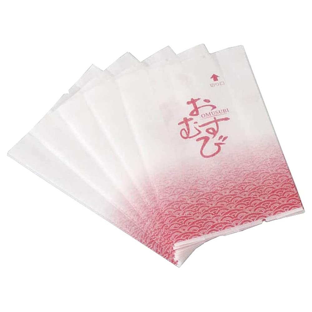 Shimomura Planning 31734 Rice Ball Film, Series Roll Rice Ball Pack, Japanese Style Wave, 50 Sheets (Made in Japan), Lunch Box, Children's Convenience Store