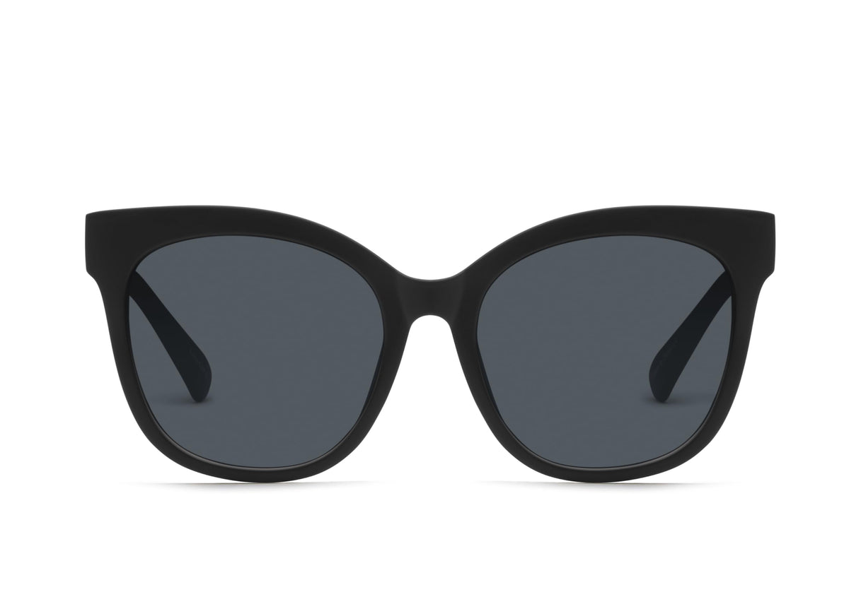 QUAY - Sunglasses for Men & Women, Square Lenses with UV Protection (It's My Way, Black Smoke)