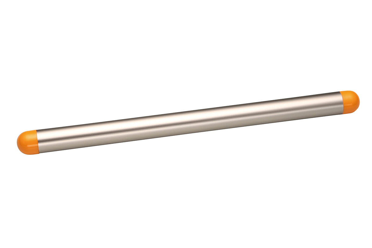 Tiger Crown 1738 Rolling Pin, Silver, 17.7 x 1.3 inches (450 x 32 mm), Aluminum, Resin Pattern, Lightweight