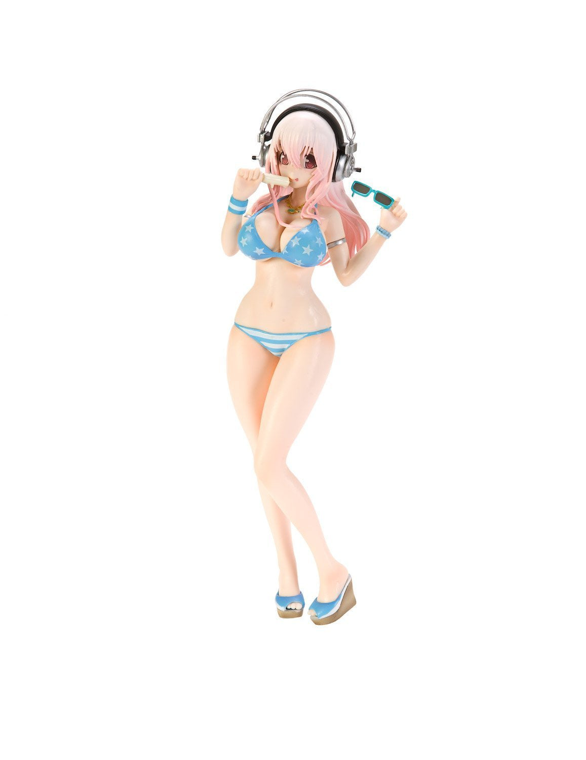 Super Sonico Summer Beach figure swimwear music ice sunglasses toy prize Taito
