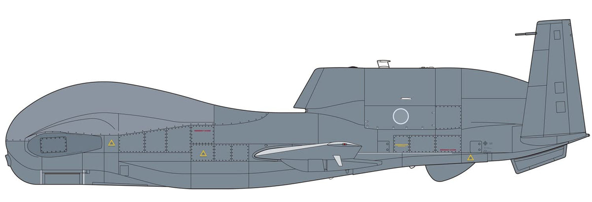 プラモデル :: 飛行機 :: アメリカ空軍 無人偵察機 RQ-4B グローバルホーク 2021 航空自衛隊 2021仕様デカール付き 特別版