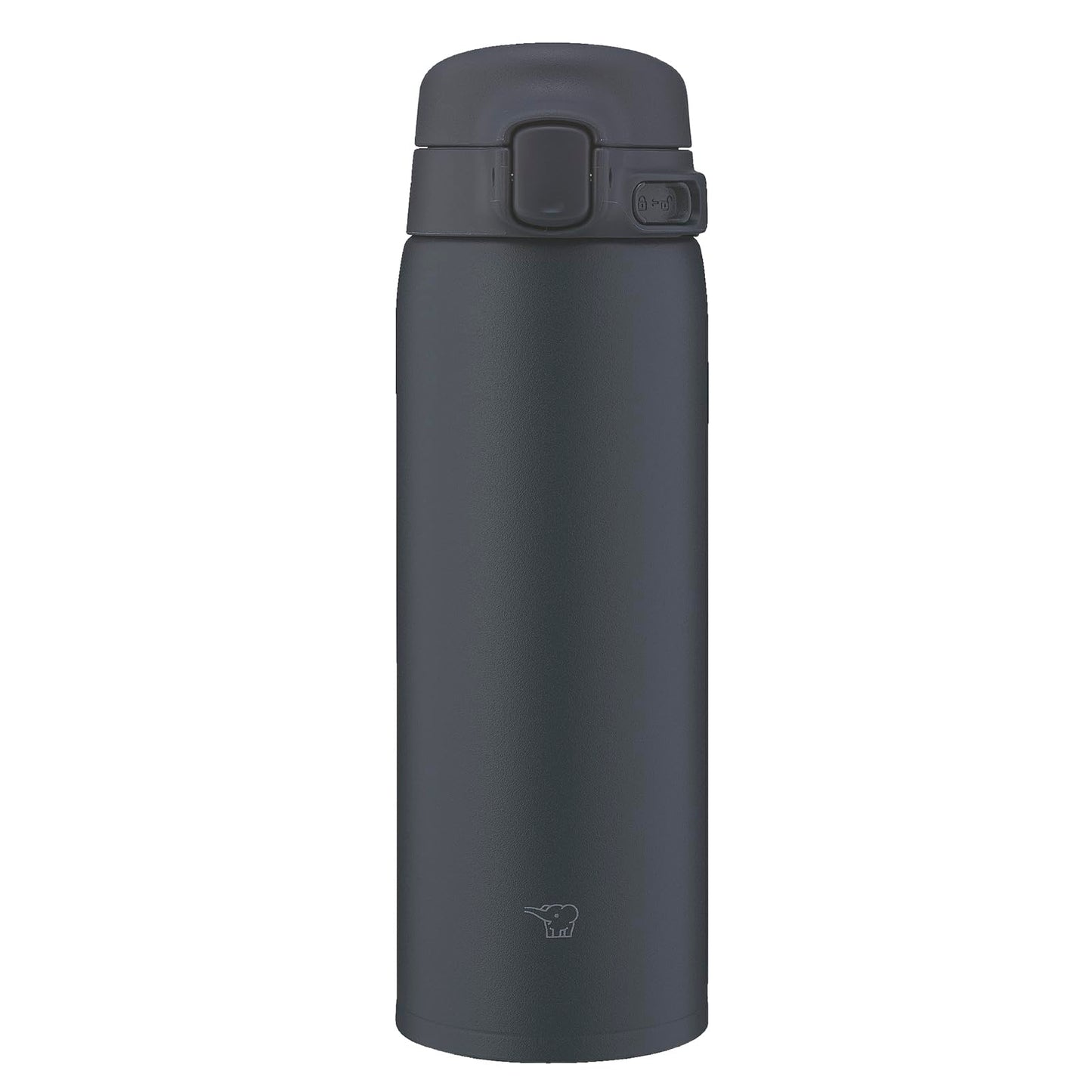 Zojirushi SU-BA48-BM Water Bottle, 16.2 fl oz (480 ml), Easy to Clean, Dishwasher Safe, Seamless Stopper, Only 2 Wash Points, Lightweight & Compact, Cold Insulated, One-Touch Mug, Midnight Black