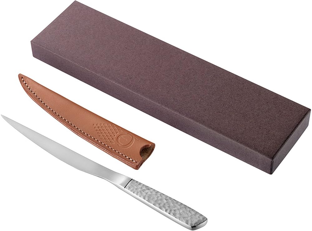 Yokoyama Enjuku No WAZA Stainless Steel Letter Opener, Hammered Case, Brown LOP-1200